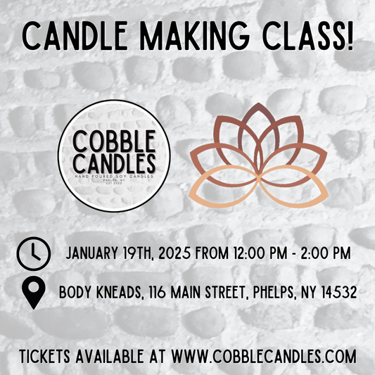 Candle Making Class @ Body Kneads - (1/19